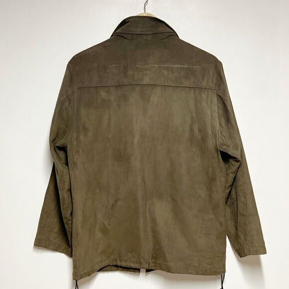 Unworn Vintage Gianni Valentino Italy MicroSuede Brown Mens Jacket Sz M - Picture 3 of 10